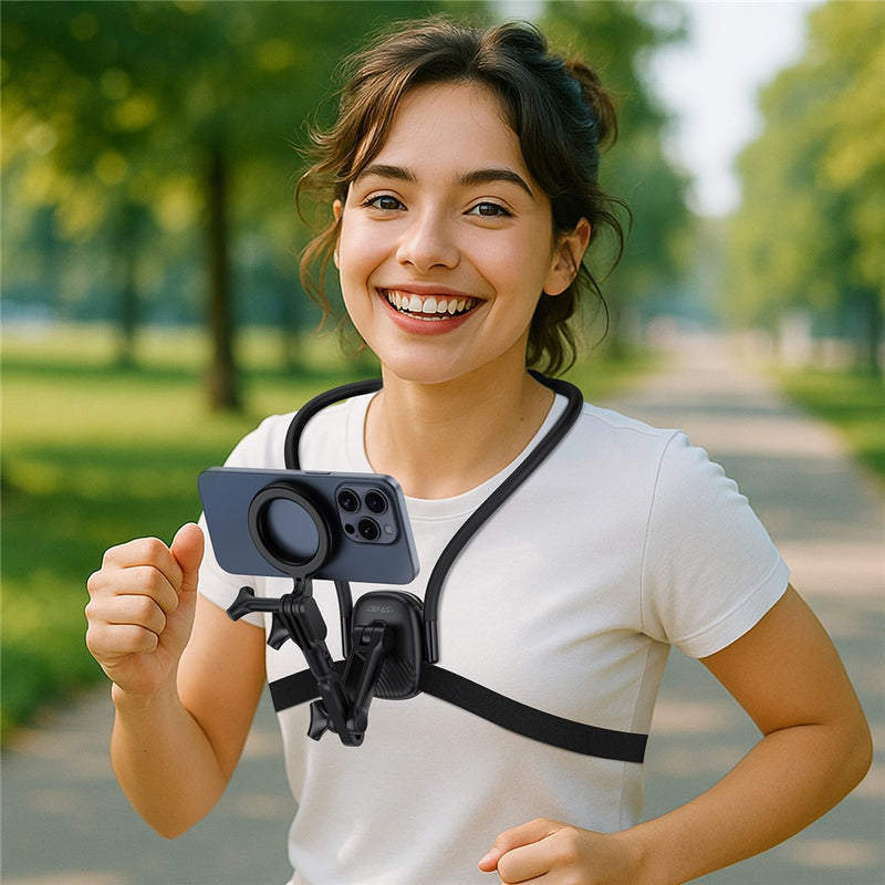 Acefast E32 Magnetic Neck-hanging Holder Black