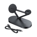 Acefast E9 desktop 3-in-1 wireless charging holder black