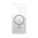 Wisecase Samsung S25Edge Moda Print Magsafe Case Silver