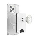 PopSockets PopWallet+ for MagSafe (G2) - White+Clear