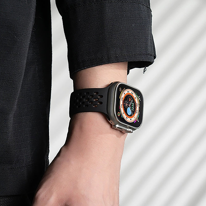 Machino MC-SM002 Silicone Watch Strap for Galaxy Watch7 40/44mm Black