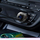 Acefast B10 metal car charger 60W (USB-C + USB-C) with digital display black