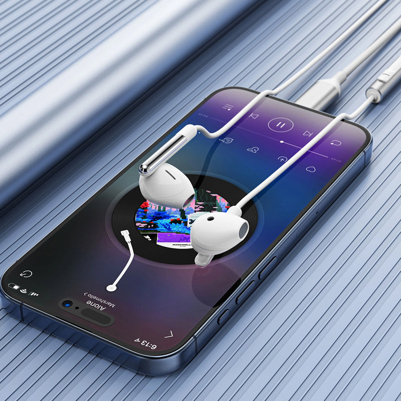 Acefast L3 USB-C Wired Earphones with Mic White