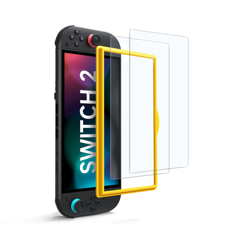 JSAUX HD Tempered Glass Screen Protector for Switch 2（2 PACK)