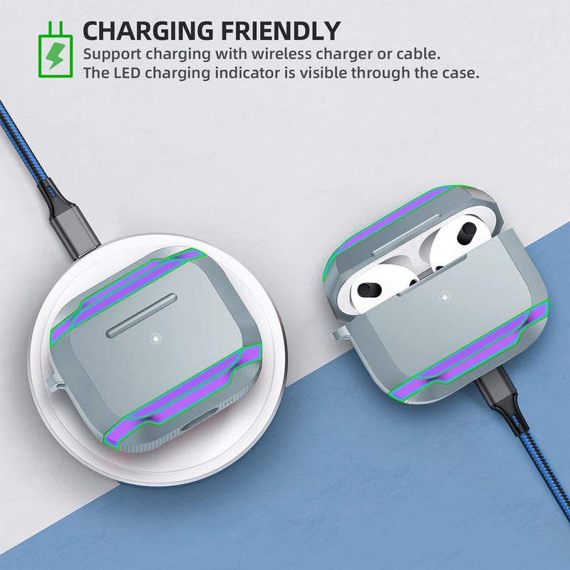 Wisecase Protective Airpod Case for AirPods Pro3 Iridescent