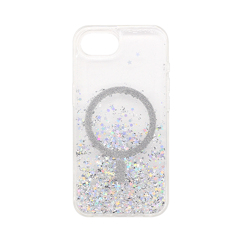 Wisecase iPhone 16E Moda Print Magsafe Case Silver