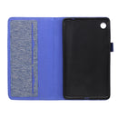 Wisecase Lenovo Tab M7 7 3rd MERC Folio Canvsa Series Blue