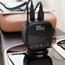 Acefast B17 95W Car Charger with Telescopic Cable Black