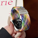 Machino MC-WS37 Apple Watch 42/44/45/49/46mm Premium Nylon Band Rainbow