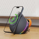 Acefast K10 Air Speaker with Wireless charger Metal Grey