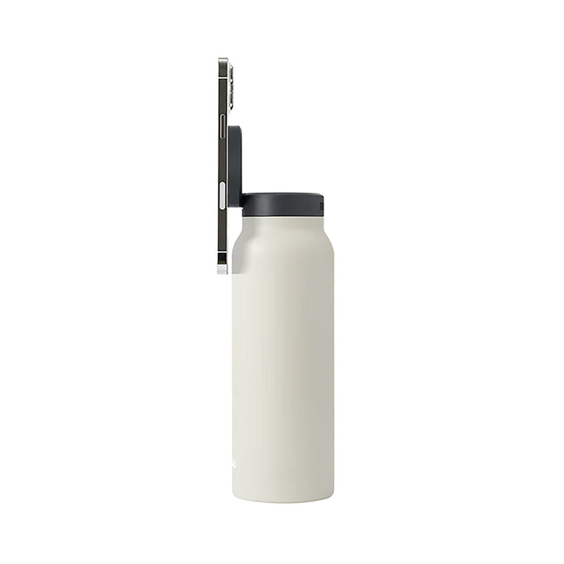 Ringo All-in-One Water Bottle with Magnetic Phone Mount - Ivory 710ml (24oz)