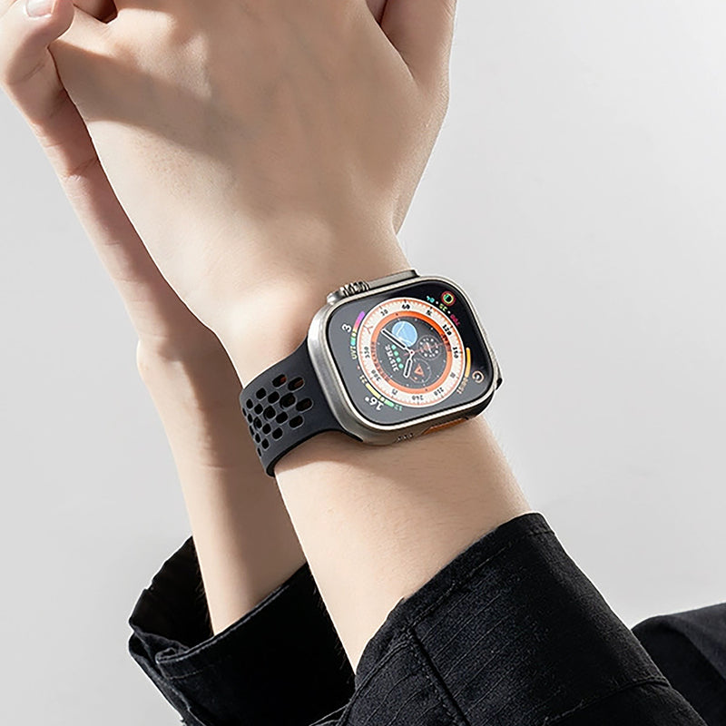 Machino MC-SM002 Silicone Watch Strap for Galaxy Watch7 40/44mm Black