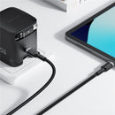 Acefast C22-02 USB-C to 2*USB-C 100W Aluminum Alloy Charging Data Cable 0.7m Black