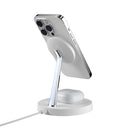 SwitchEasy MagPower 2-in-1 Magnetic Wireless Charger For iPhone/Apple Watch/AirPods White