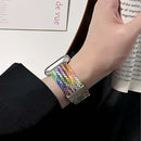 Machino MC-WS37 Apple Watch 42/44/45/49/46mm Premium Nylon Band Rainbow