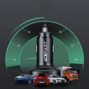 Acefast B3 66W(USB-C+USB-C+USB-A) three-port metal car charger black