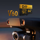 DM TF Card 64G-V60:R:180mb/s W:80mb/s