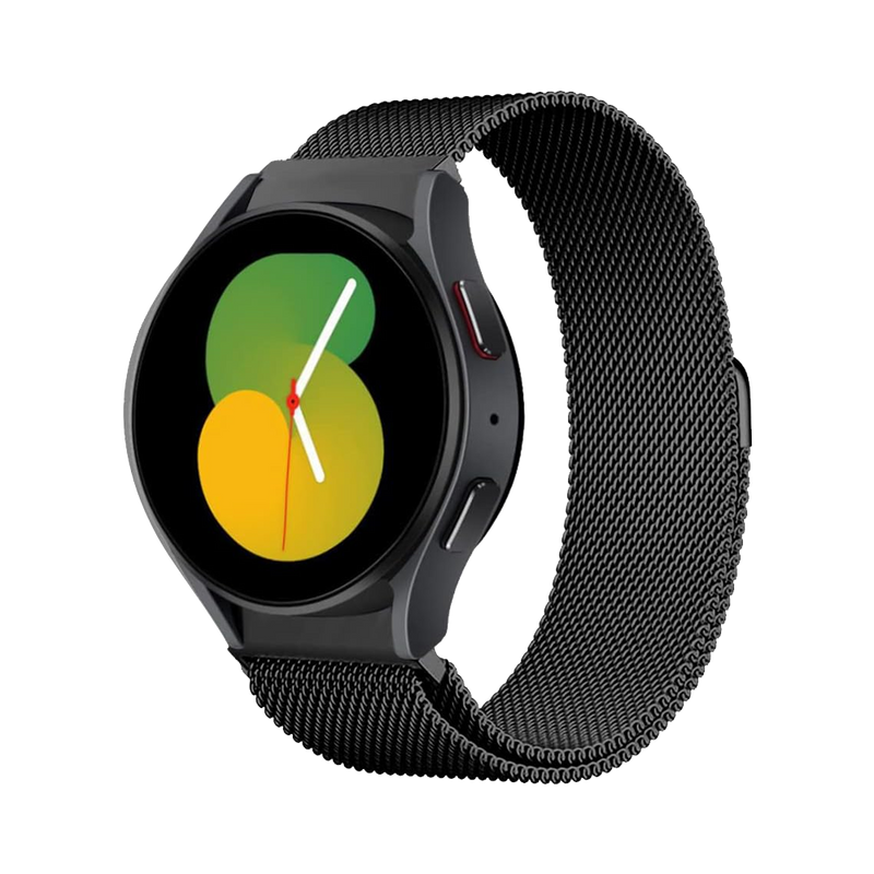 Machino MC-SM006 Mesh Stainless Steel Watch Strap for Galaxy Watch7 40/44mm Black