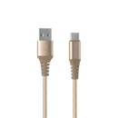 Wisecase 1.5M USB-C To USB-A Cable Gold