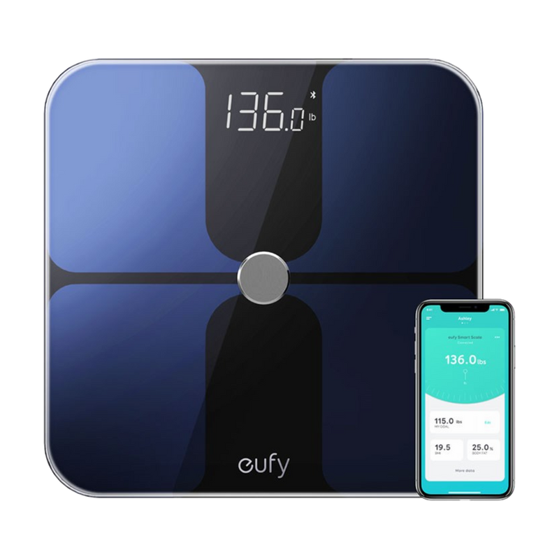 EUFY Smart Fitness Scale Premium Design White 30cm X 30cm Black