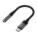 Acefast J12 USB-C to 3.5mm audio converter Black