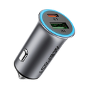 Acefast B16 95W (USB-A+USB-C) Dual Port Metal Car Charger Set (P5) Metal Gray