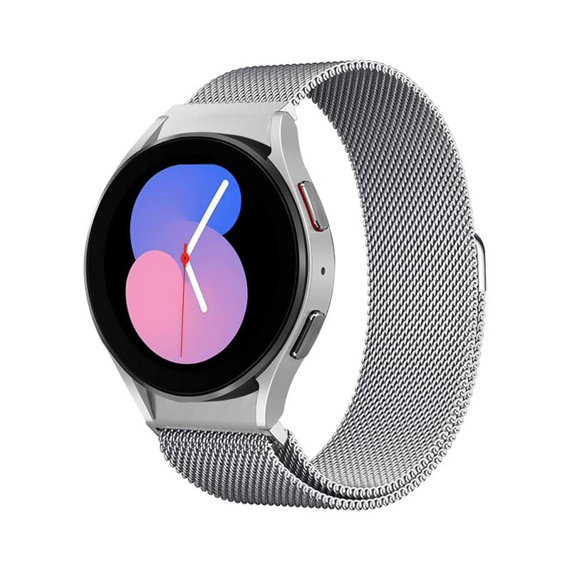 Machino MC-SM006 Mesh Stainless Steel Watch Strap for Galaxy Watch7 40/44mm Silver