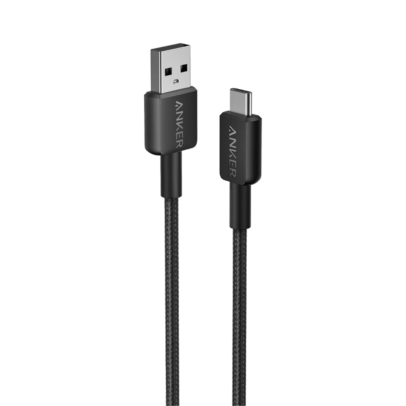 Anker 322 USB-A to USB-C Cable - Black (3ft Braided) 90CM