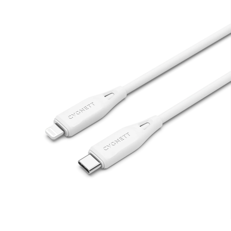 Cygnett Essentials Lightning To USB-C Cable 1M White