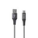 Wisecase 1.5M USB-C To USB-A Cable Grey