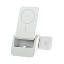 WST PT98A 3 in 1 10000mAh Magsafe Power Bank with Base White