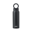 Ringo All-in-One Water Bottle with Magnetic Phone Mount - Black 710ml (24oz)