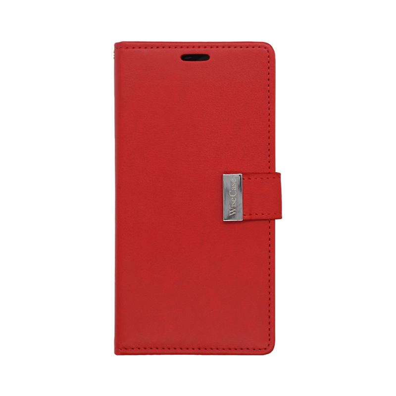 Wisecase iPhone 15 Pro Max Pocket Diary Wallet Red