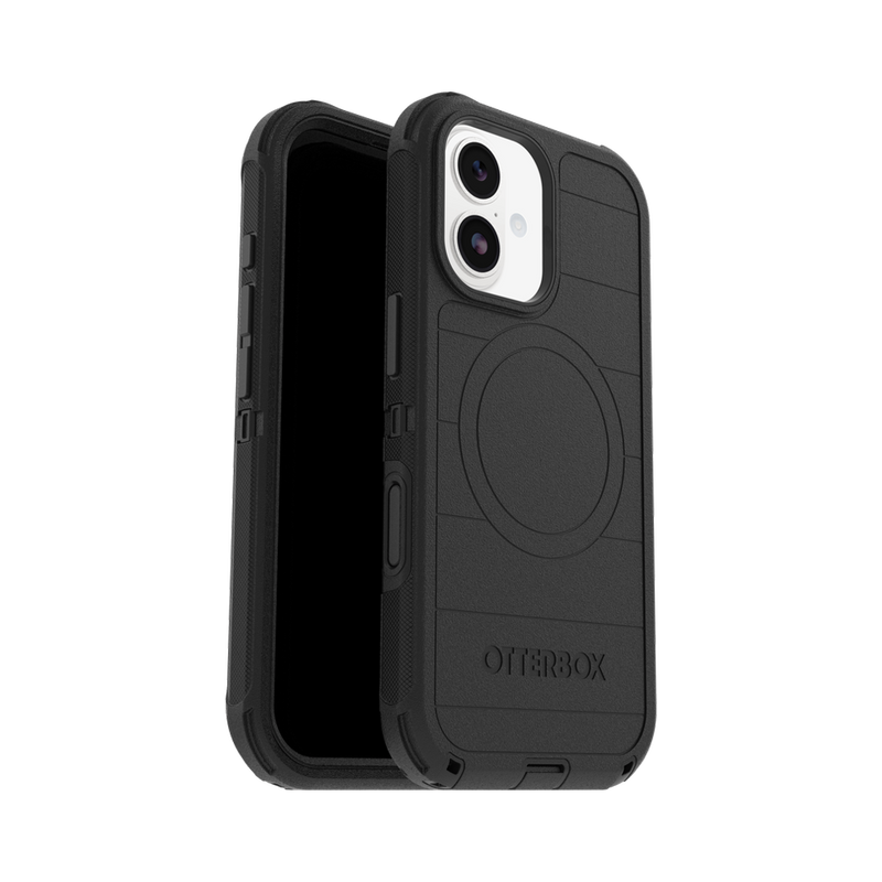 OtterBox Defender Pro case with Magnets & Cam Ctrl suits iPhone 17 - Black