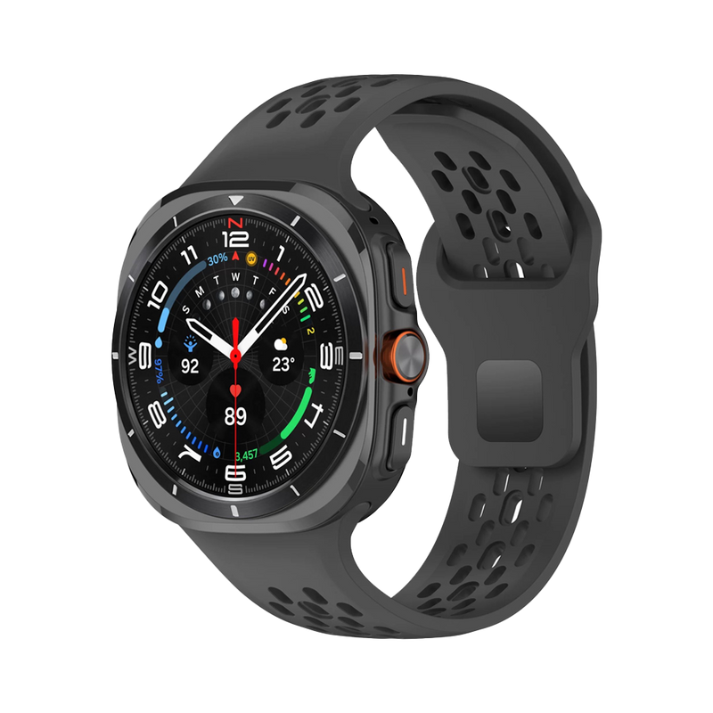 Machino MC-SM002 Silicone Watch Strap for Galaxy Watch Ultra 47mm Black