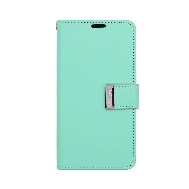 Wisecase iPhone 17 Pocket Diary Wallet Cyan