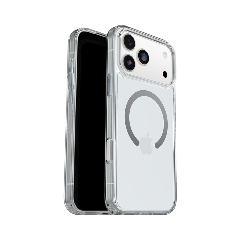 OtterBox Symmetry Clear case with Magnets & Cam Ctrl suits iPhone 17 Pro Max - Clear