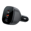 Acefast B14 165W (2*USB-C+USB-A) 3-Port Car Charger Black