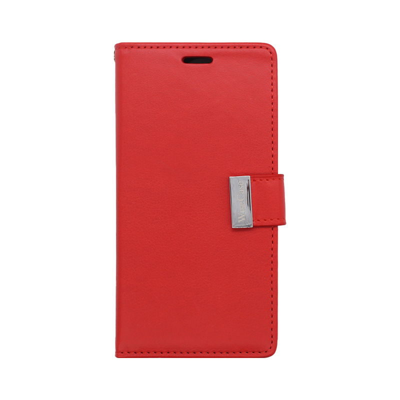 Wisecase iPhone 15 Pro Pocket Diary Wallet Red