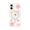 Wisecase iPhone 16 Moda Print Magsafe Case White Chamomile