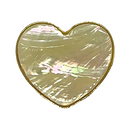 Doormoon Airsockets Heart Shell Pearl White