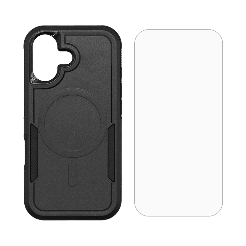 Wisecase iPhone 17 Adventurer Case with Magsafe+Glass Black