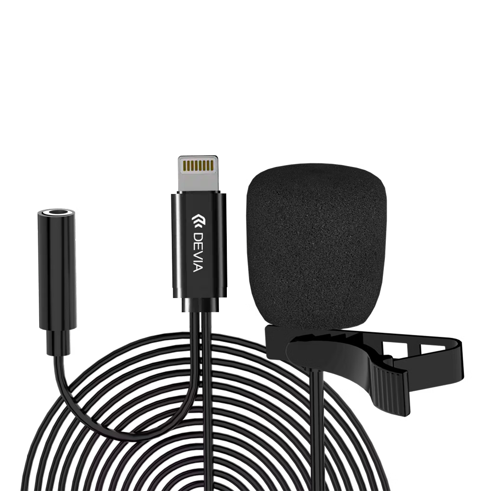 DEVIA Smart Series Wired Microphone (Lightning) Black