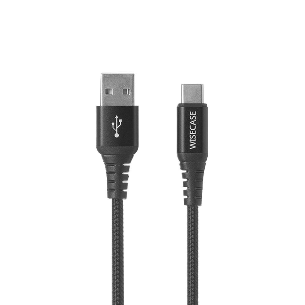 Wisecase Computer Wisecase 1.5M USB-C To USB-A Cable Black