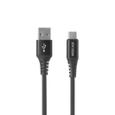 Wisecase 1.5M USB-C To USB-A Cable Black