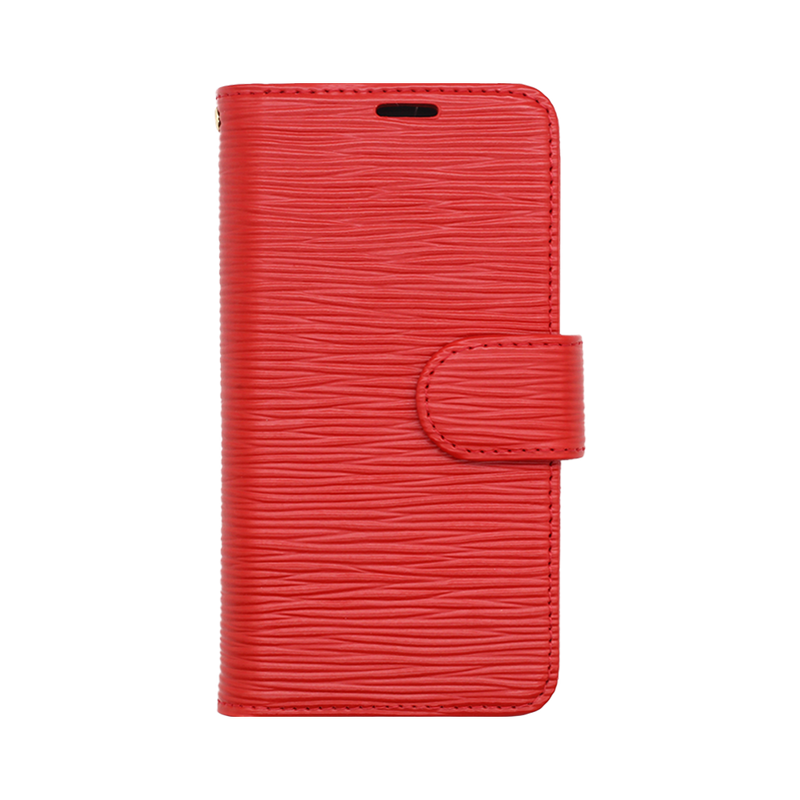 Wisecase Samsung Galaxy S25 Deluxe Wallet Folio Red
