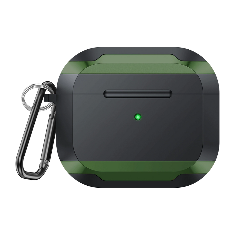 Wisecase Protective Airpod Case for Airpods Pro3 Black+Green