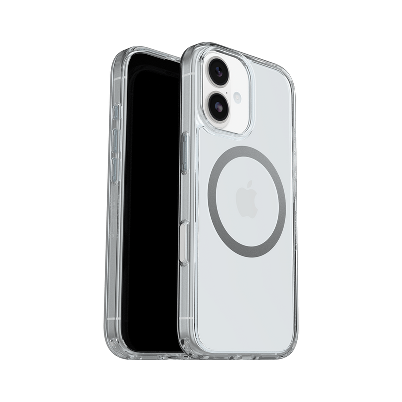 OtterBox Symmetry Clear Case with Magnets & Cam Ctrl suits iPhone 17 - Clear