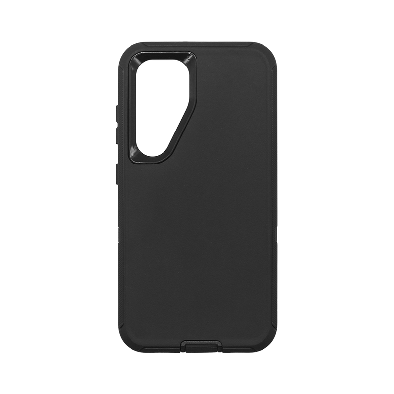 Wisecase Samsung Galaxy S24 Bulwark Pro Case Black+Black