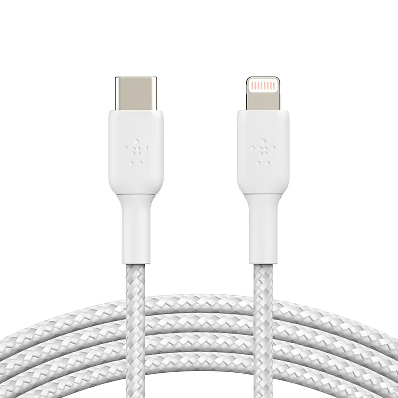 Belkin BoostCharge Pro Braided USB-C to Lightning Cable 2M - White